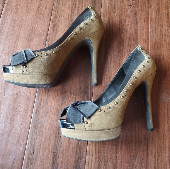 Jessica Simpson western pumps heels studded 7.5 - Picture 2 of 12
